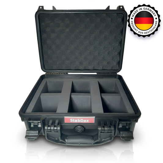 Slab Koffer für PSA, CGC & Beckett – SlabDex S100 Graded Card Case | Made in Germany