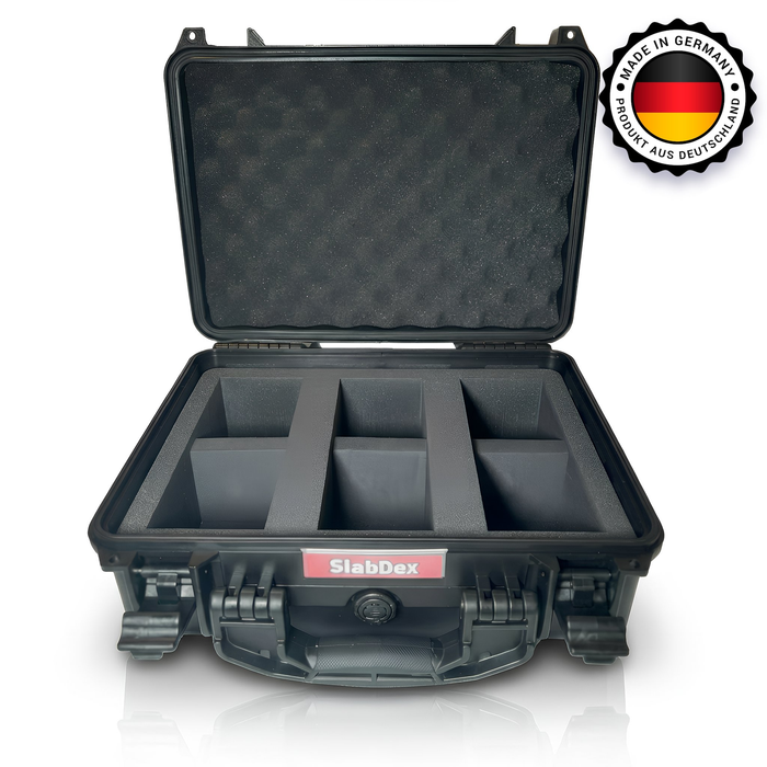 Slab Koffer für PSA, CGC & Beckett – SlabDex S100 Graded Card Case | Made in Germany